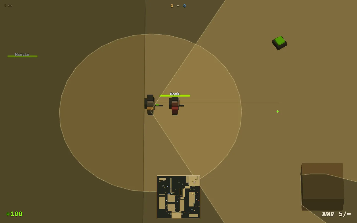 Подбор оружия на песчаной арене Dust Arena
